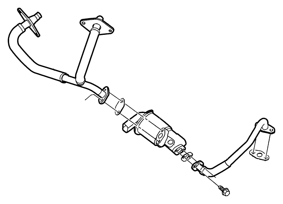 2001 Chrysler Sebring Gasket Egr Tube Flange Engine 2