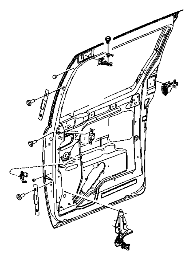 2002 Chrysler Town & Country Striker. Sliding door. Left ...
