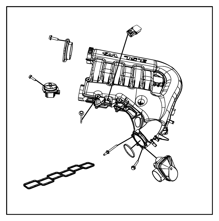 04593870aa Chrysler Cover Manifold Tuning Valve Engine