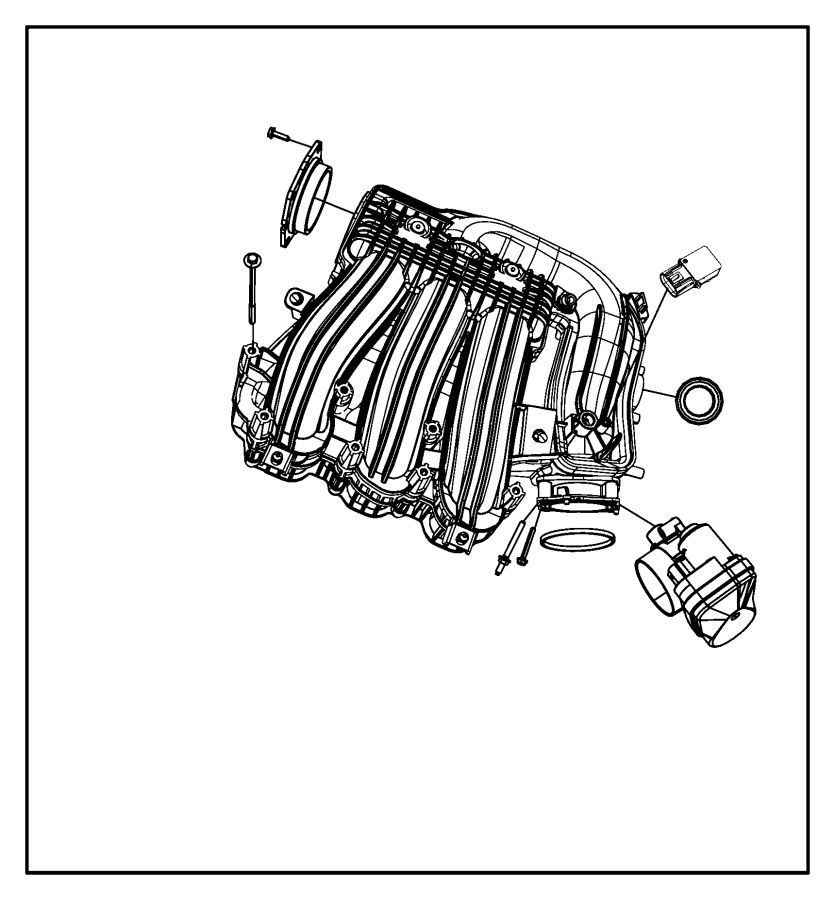 04593870aa Chrysler Cover Manifold Tuning Valve Engine