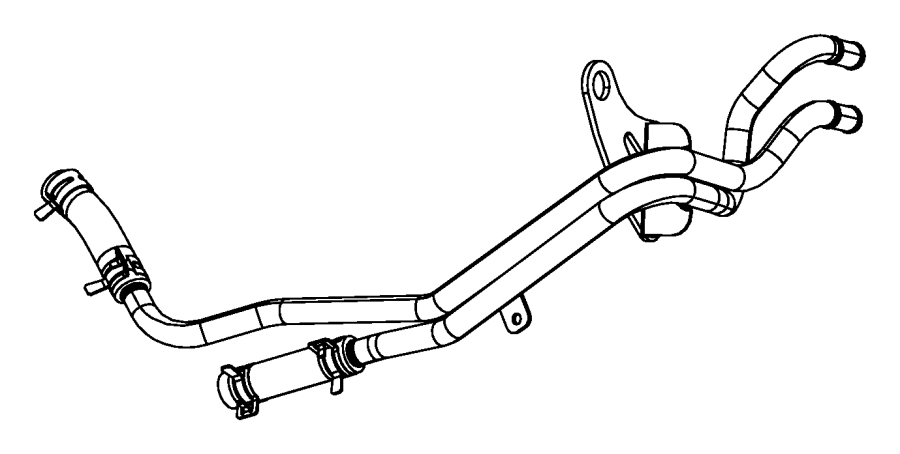 2000 Chrysler Sebring Hose Heater Aux A C And Heater Auxiliary A C U0026 Heater