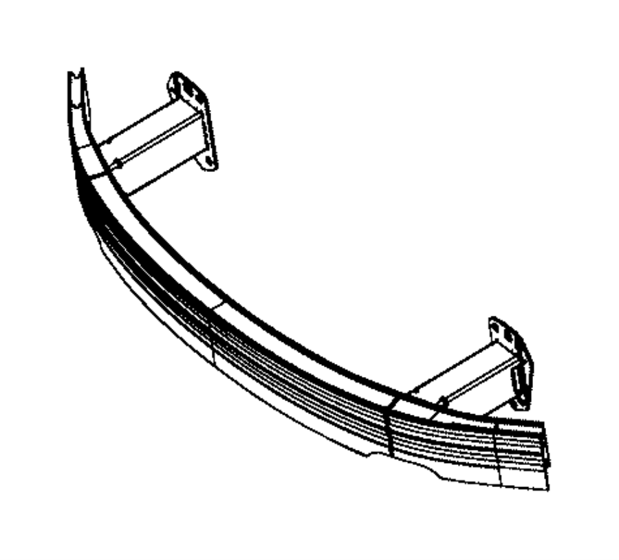 Chrysler 200 Reinforcement Front Bumper End Module